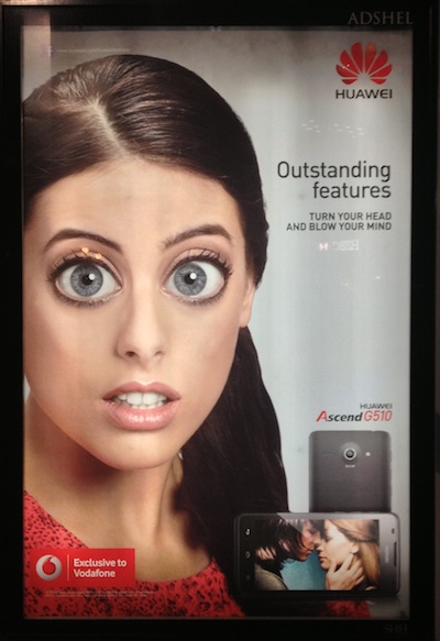 A Poster for a Huawei Cell Phone