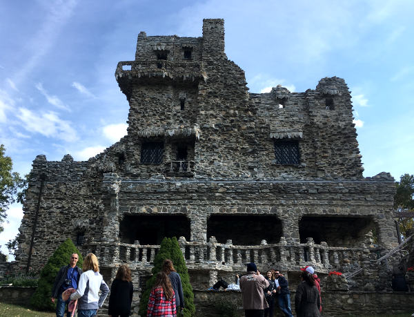 Gillette Castle, in a architectural style I can only describe as vertical crazy-paving, or perhaps Flintstonesque