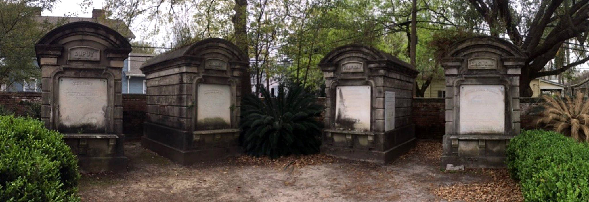You can tell these graves are haunted because they are slightly out of focus.