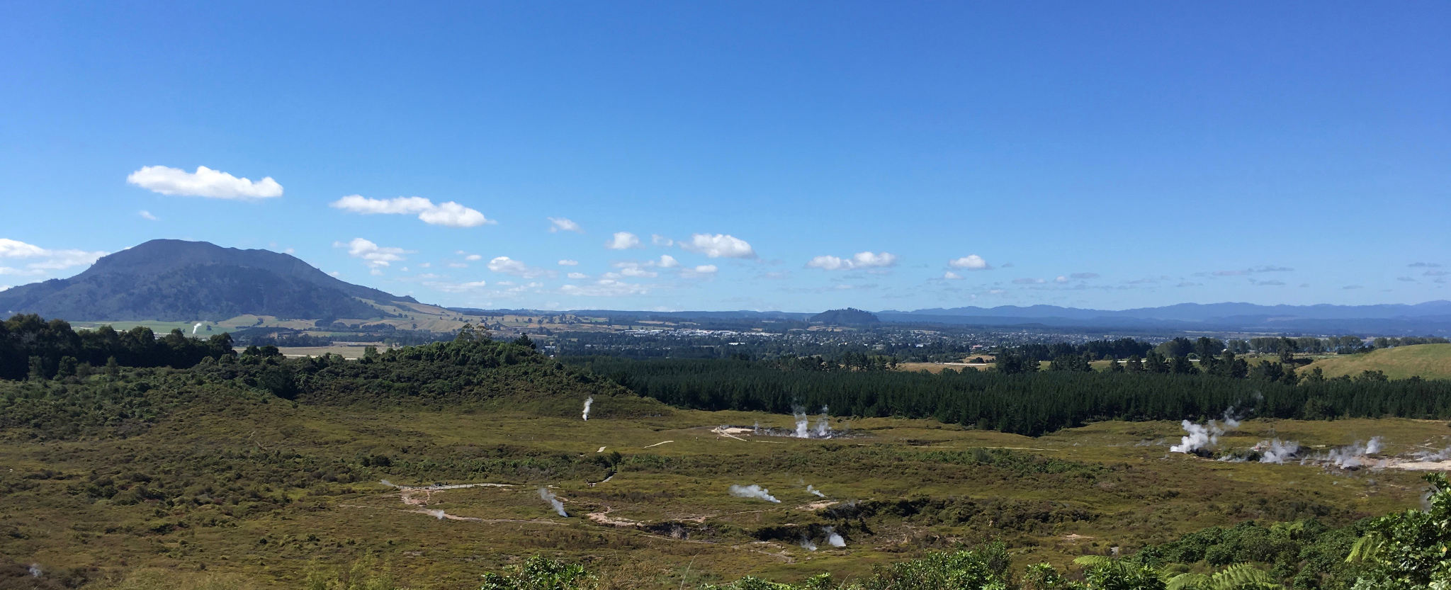 Craters Of The Moon, thats Mt Tauhara in the distance