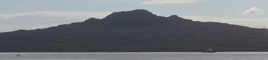 Rangitoto Island, seen from the ferry