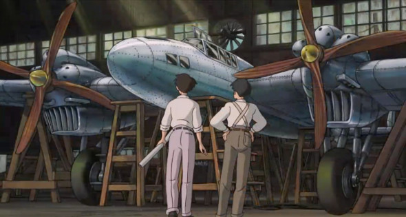 A frame from The Wind Rises