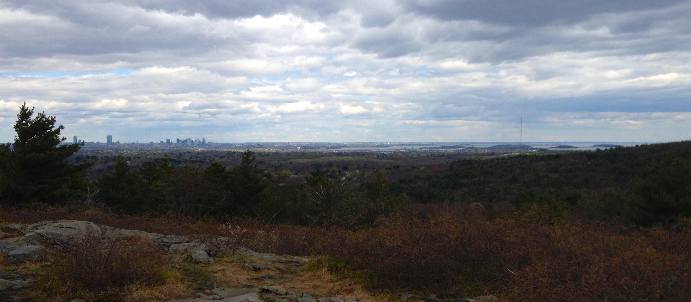 Boston from the blue hills