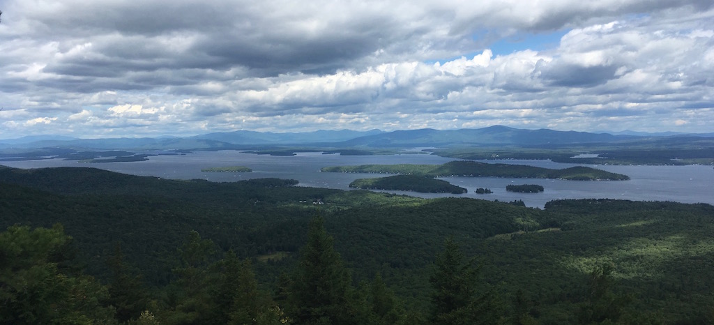This is Lake Winnipesaukee, from the summit of Mount Major