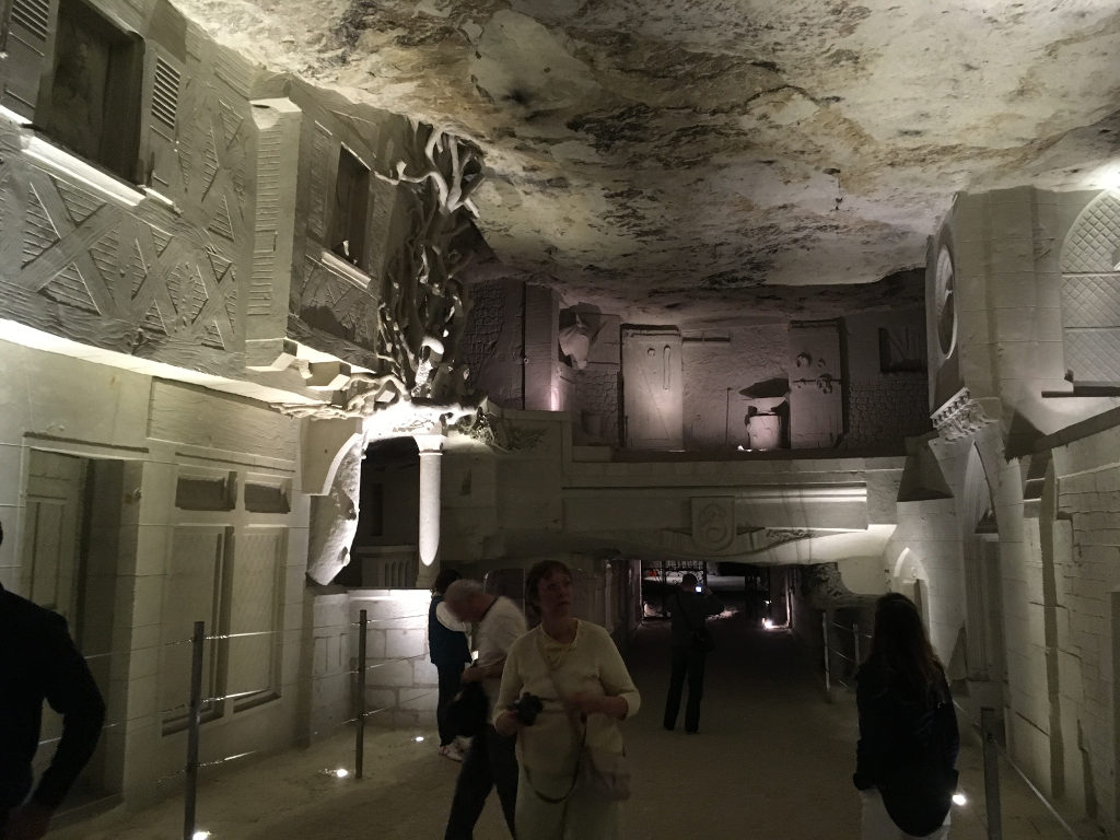 The underground town at the Cave des Roches