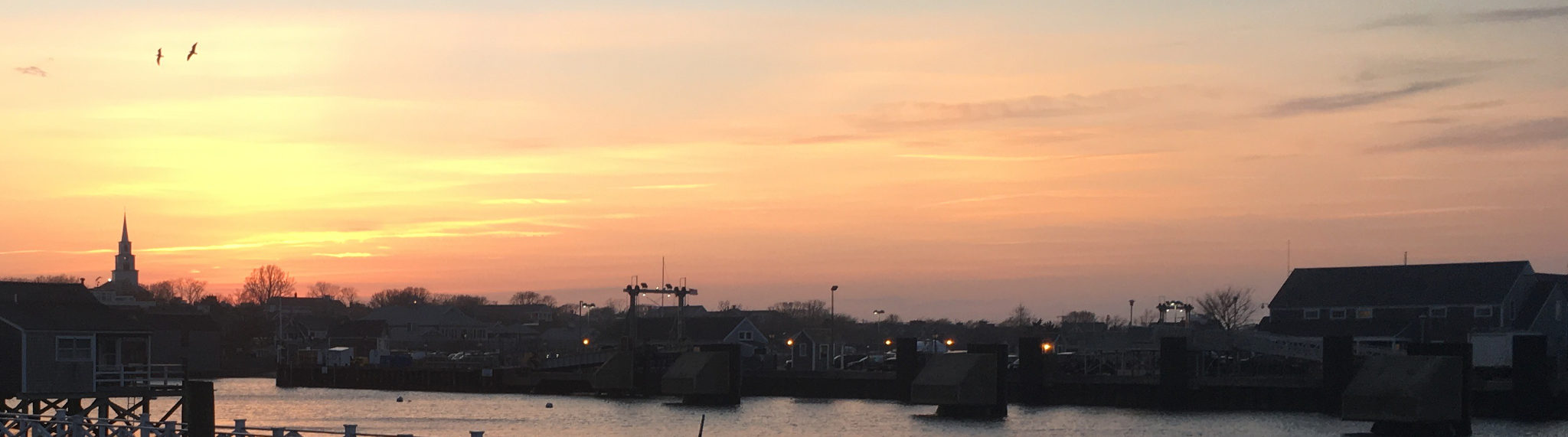 Sunset over Nantucket Harbor