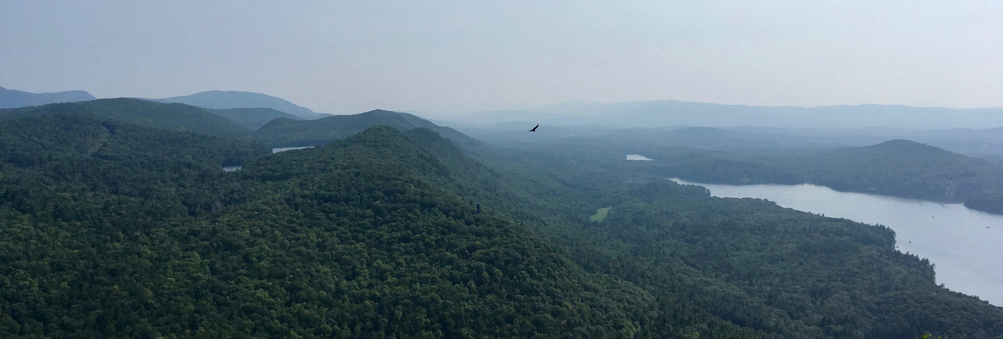 The view from Rattlesnake Cliffs, overlooking Lake Dunmore