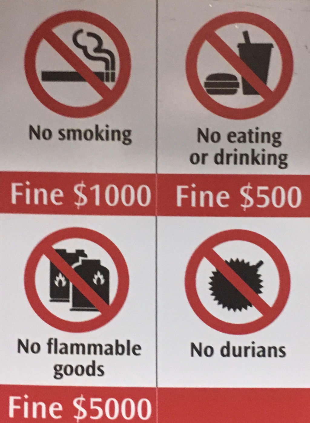 No Durians