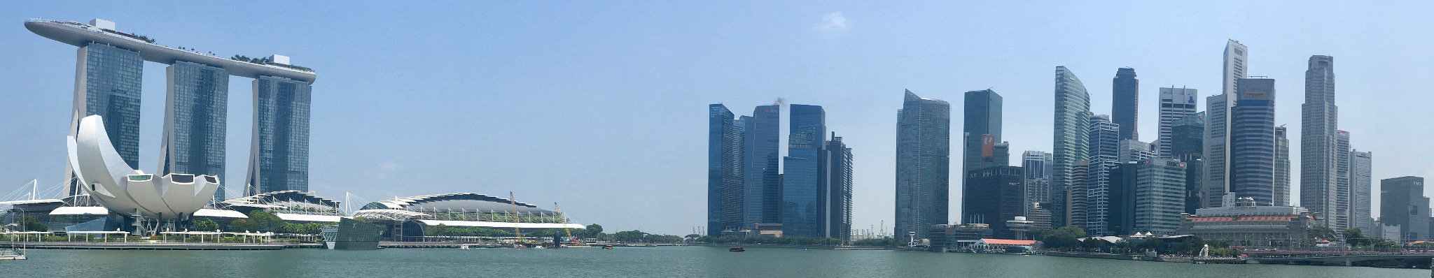 Marina Bay, from somewhere on the esplanade