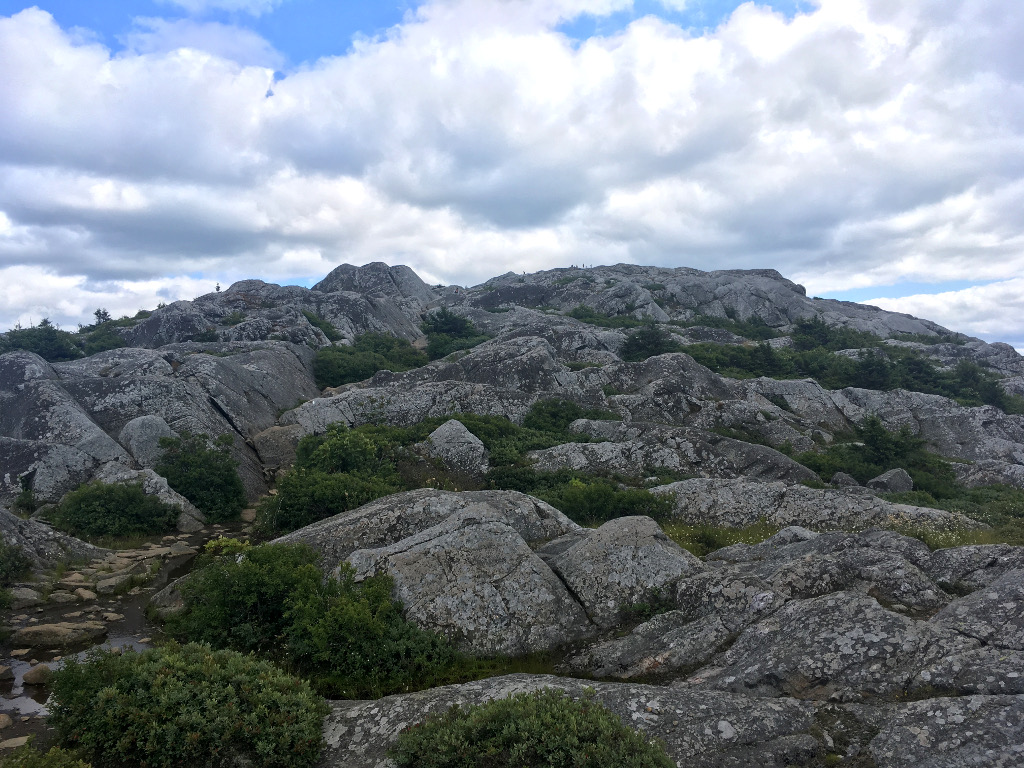 Looking up at the summit, still a long way to go