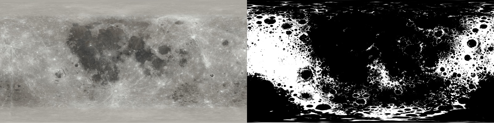 Moon textures, part of the CGI Moon Kit from NASA's Scientific Visualization Studio