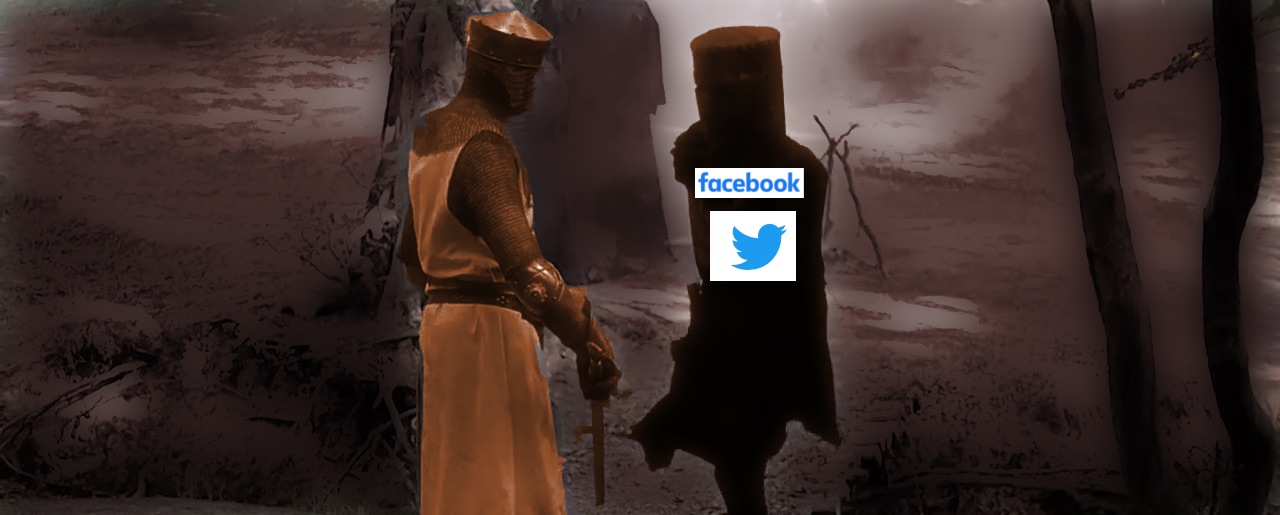 Social Media as the Black Knight - "'Tis but a flesh wound"