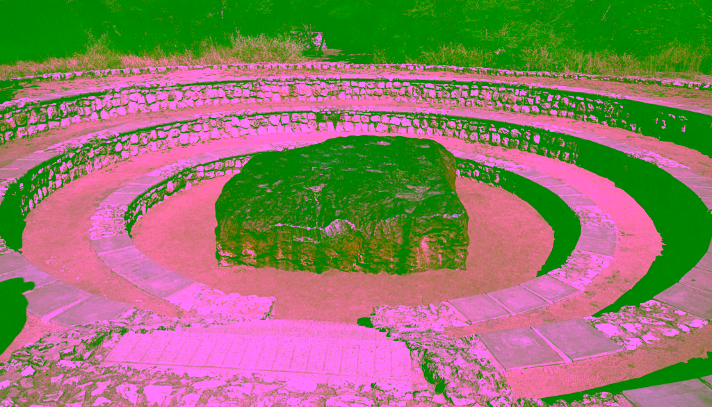 The Hoba Meteorite in all its metallic glory